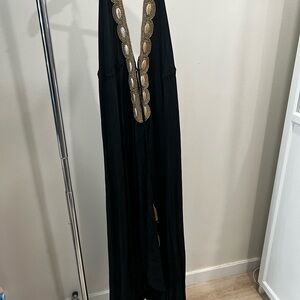 Elegant Black and Gold Women's Dress